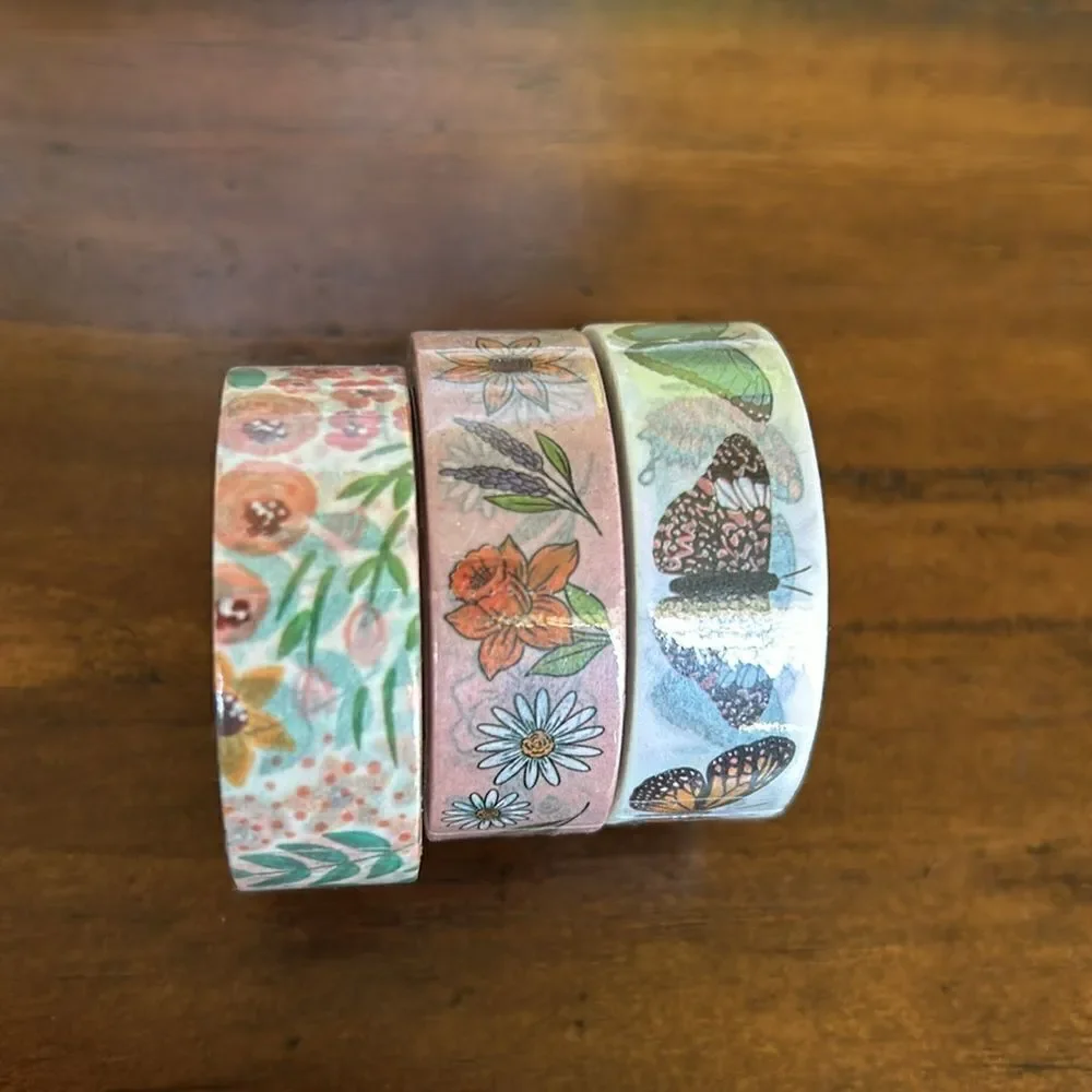 Elyse Breanne Bundle Lanyard Notepad. And Washi tapes all new